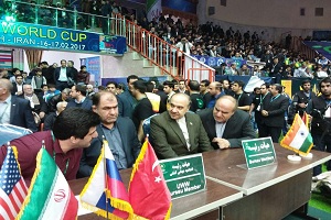 حضور وزیر ورزش و جوانان در مراسم افتتاحیه/ تمجید دبیر فدراسیون کشتی آمریکا از مهمان نوازی ایرانیان