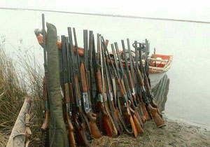 کشف 14قبضه سلاح شکاری در مازندران