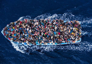 نجات 300 آواره در سواحل لیبی
