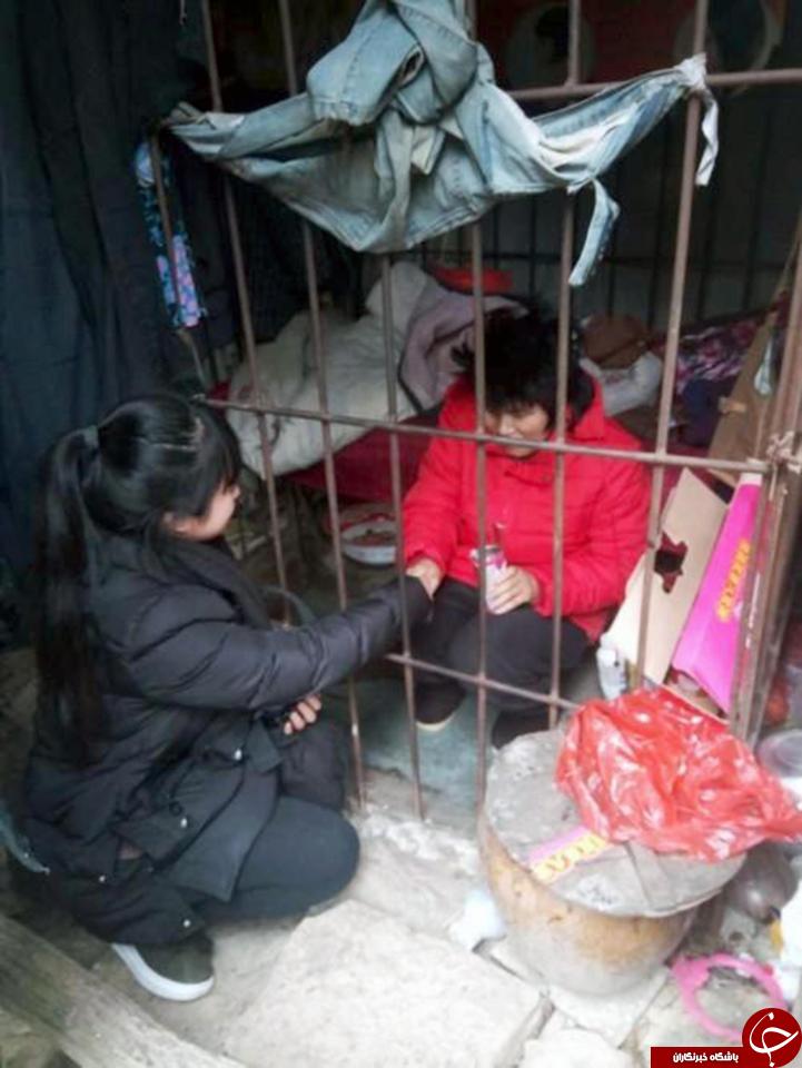 زندانی کردن زن میانسال در یک قفس در دل جنگل+ تصاویر