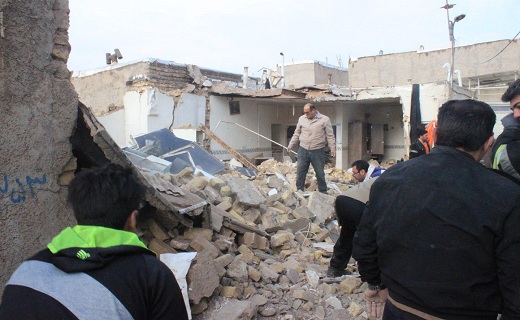 انفجار گاز و تخریب سه واحد مسکونی