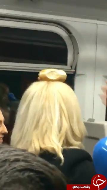 شوخی عجیب مسافر مترو باعث جار و جنجال شد + تصاویر