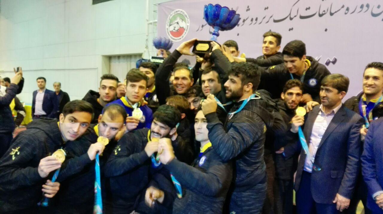 جشن قهرمانی پارس جنوبی در لیگ برتر ووشو