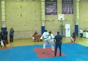 عنوان ستاره مسابقات کاراته قهرمانی کشور از آن کاراته کای مهابادی
