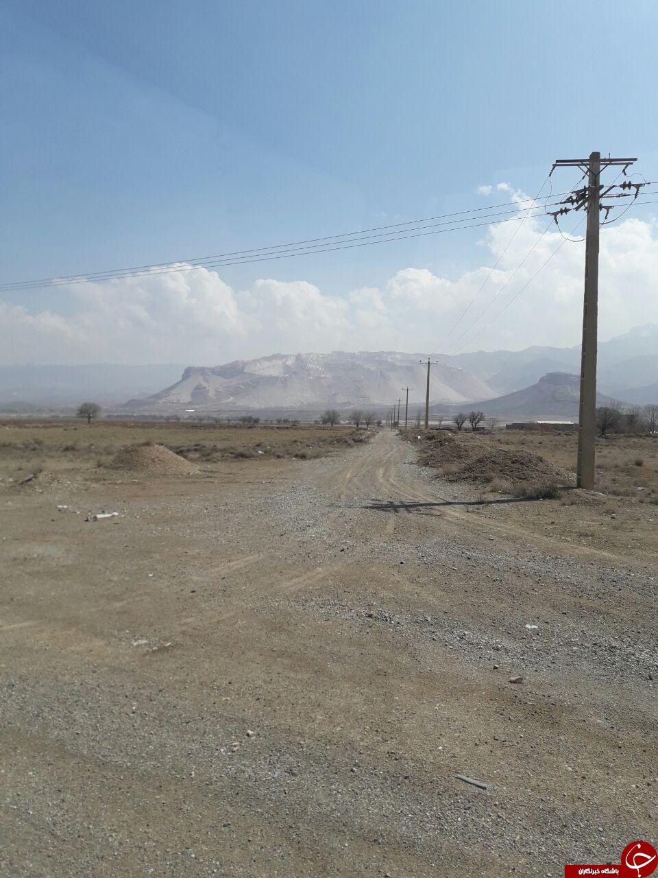 تخریب کوه در خمین + تصاویر