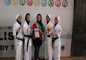 قهرمانی تیم کاراته بانوان بهاباد در مسابقات آسیایی گرجستان