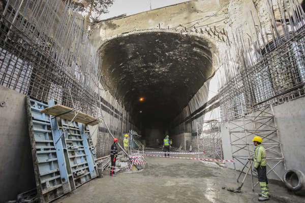 احداث نخستین تونل ترافیکی دو طبقه شهری در کشور