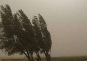 وزش باد شدید و گرد و خاک در استان