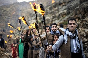 جشن نوروز در پالگان کردستان +فیلم