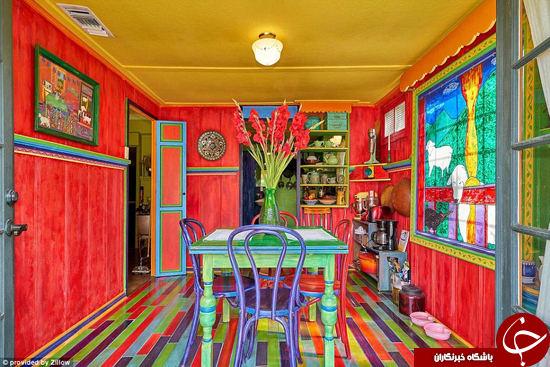 رنگارنگ‌ترین خانه آمریکا +تصاویر