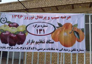 آغاز توزیع و فروش میوه ویژه عید نوروز در نایین