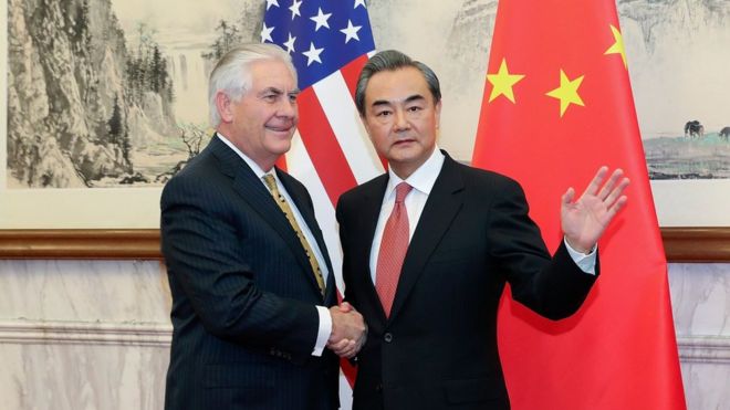 وزیر امور خارجه آمریکا وارد پکن شد
