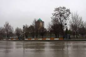 هوای بارانی در استان همدان.
