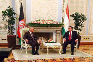 روسای جمهور افغانستان و تاجیکستان با یکدیگر دیدار کردند