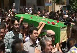 تشییع پیکر "شهید مدافع حرم" در ورامین + فیلم