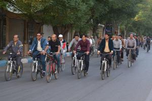 همایش دوچرخه سواری در یزد