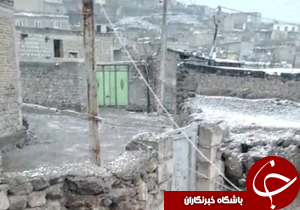 شهروندخبرنگار: بارش برف در سومین روز از اردیبهشت! + فیلم