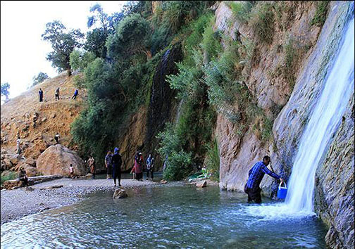 آبشار نوژیان آبشار آنجل ایران در لرستان