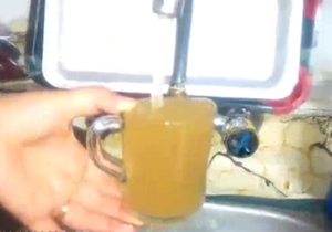 آب شرب آلوده شهرستان شیروان + فیلم