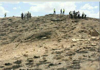 جنگنده ارتش در نایین سقوط کرد+عکس