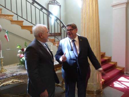 دیدار وزیر امور خارجه جمهوری اسلامی ایران با همتای فنلاندی