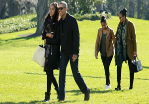 اوباما و خانواده اش تعطیلاتشان را کجا می گذرانند؟+تصاویر