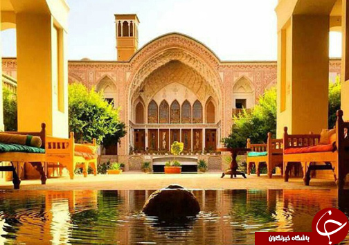 کاشان عروس معماری ایران آراسته بر تخت خانه‎های تاریخی