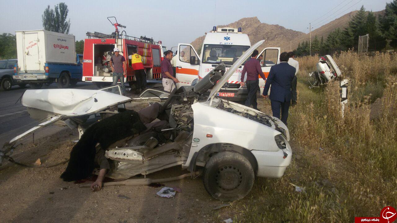 تصادف وحشتناک در جاده خرم‌آباد به کوهدشت + تصاویر