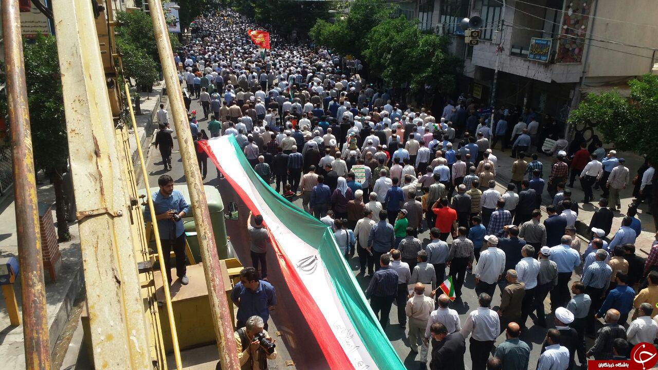 گزارش لحظه ‎به ‎لحظه از حماسه حضور مردم مازندران در روز قدس + تصاویر