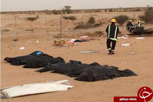 حادثه‌ای دیگر برای عمره‌گزاران در عربستان؛ 55 کشته و زخمی در تصادف اتوبوس زائران+ تصاویر