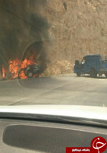 3 مصدوم در حادثه رانندگی محور کازرون – شیراز + تصاویر