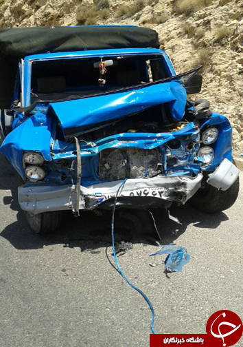 3 مصدوم در حادثه رانندگی محور کازرون – شیراز + تصاویر