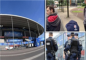 وقوع انفجار در بیرون از ورزشگاه استادو فرانس در فرانسه + فیلم
