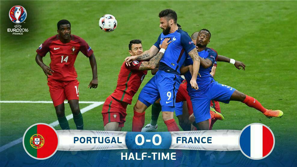 تساوی بدون گل فرانسه و پرتغال تا پایان نیمه نخست/ رونالدو فینال یورو را از دست داد + فیلم و گزارش تصویری