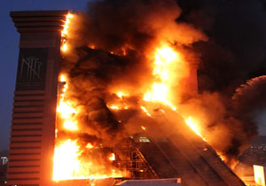فیلم دیده نشده از لحظه شروع آتش سوزی برج سلمان!