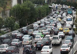 ترافیک نیمه سنگین در آزاد راه کرج-قزوین