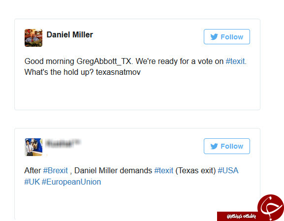 جنجال توئیتری تگزاسی ها برای رهایی از دست آمریکا