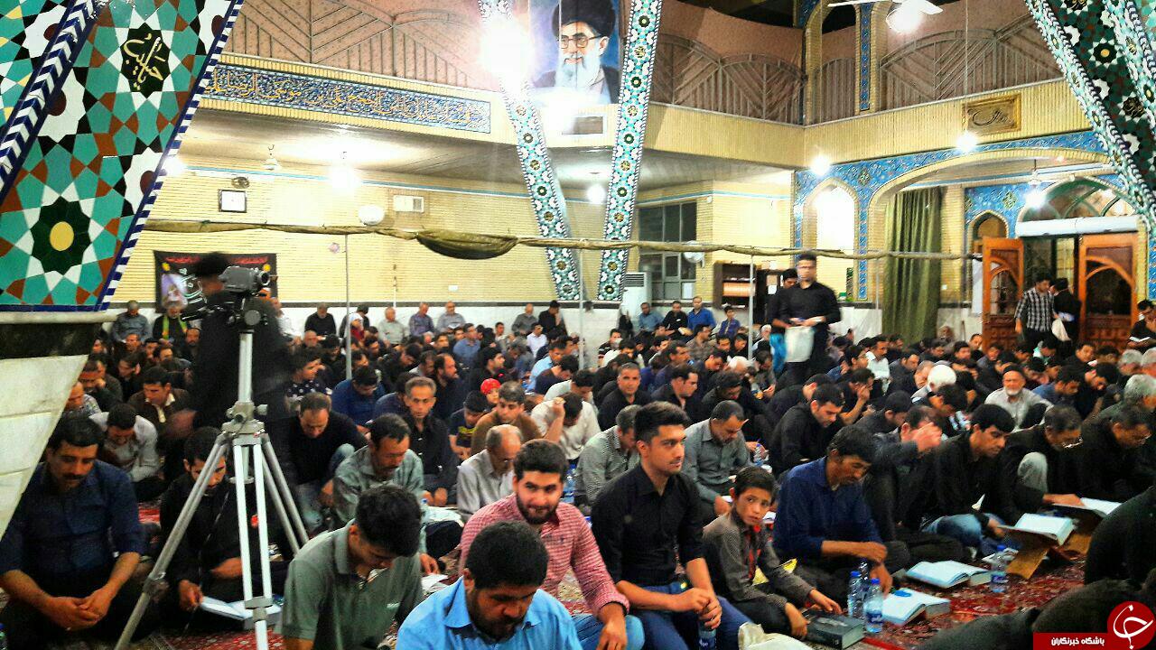 حال و هوای شب‌های قدر در مسجد امام رضا (ع) ساوه + تصاویر