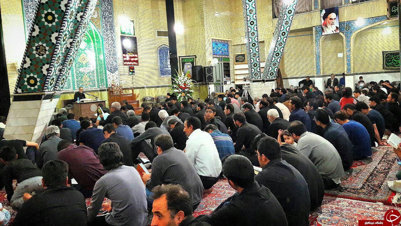 حال و هوای شب‌های قدر در مسجد امام رضا (ع) ساوه + تصاویر