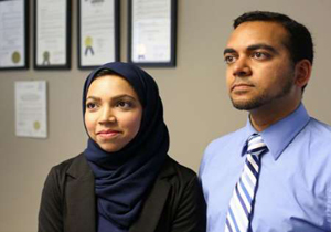 شرکت آمریکایی زوج مسلمان را از هواپیما پیاده کرد