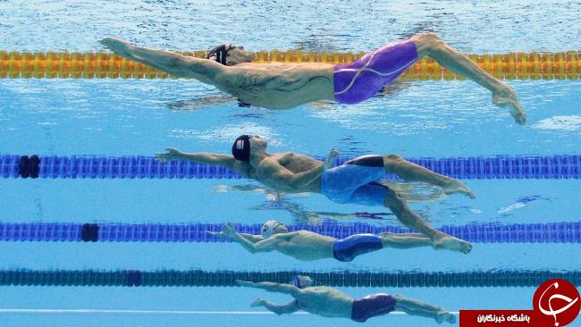 هیجان رقابت‌های شنا از لنز دوربین‌های زیرآب +تصاویر