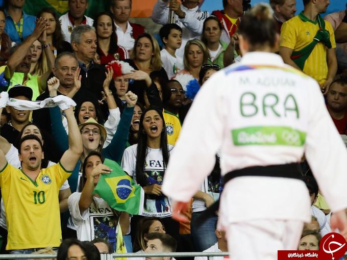 رنگین‌کمان هواداران و پرچم‌ها در ریو + تصاویر