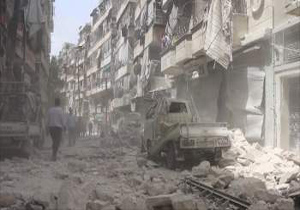 ادامه گلوله‌باران غرب حلب بدست گروه‌های مسلح