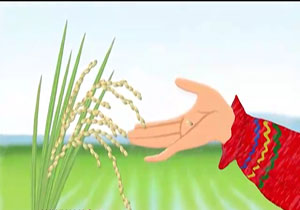 موشن گرافیک برای هدر ندادن یک دانه برنج + فیلم
