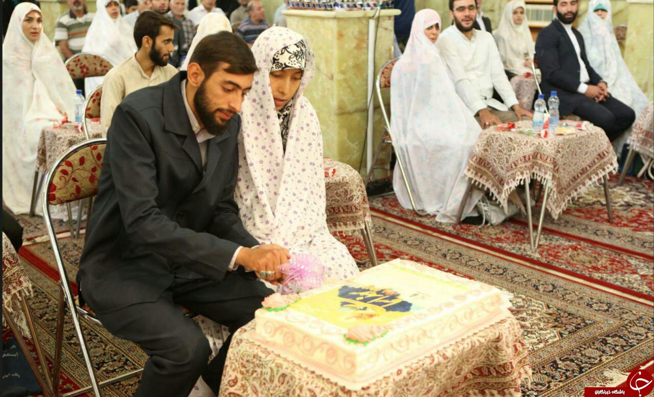 جشن ازدواج 20۰ زوج جوان در امامزاده حسن(ع) + تصاویر