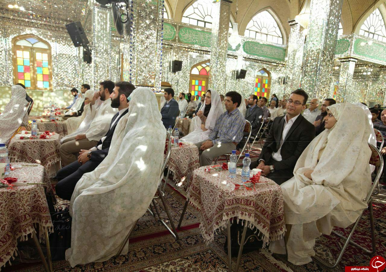جشن ازدواج 20۰ زوج جوان در امامزاده حسن(ع) + تصاویر