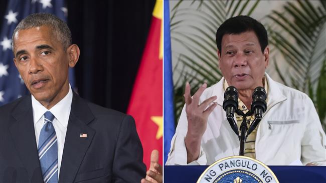 رئیس جمهور فیلیپین اظهارات خود را درباره اوباما پس گرفت
