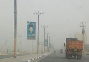 وقوع پدیده گرد و خاک در بندر ماهشهر + فیلم