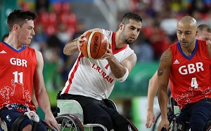 تقابل تیم ملی بسکتبال با ویلچر ایران با الجزایر