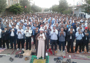 نماز عید قربان در چهاربرج + تصاویر
